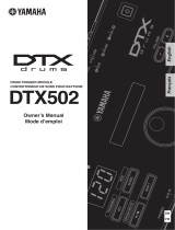Yamaha DTX-502 Användarmanual