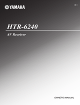 Yamaha 6240 - HTR AV Receiver Bruksanvisning