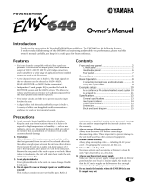Yamaha EMX 640 Bruksanvisning