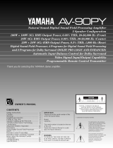 Yamaha AV-90PY Användarmanual