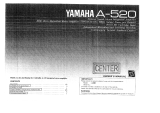 Yamaha P-520 Bruksanvisning