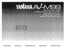 Yamaha AV-M99 Bruksanvisning