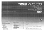 Yamaha AVC-50RS Bruksanvisning