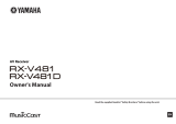 Yamaha RX-V481D Användarmanual