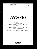 Yamaha AVS-10 Bruksanvisning