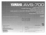 Yamaha AVS-700 Bruksanvisning