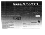 Yamaha AVX-100U Bruksanvisning