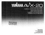 Yamaha AVX-20 Bruksanvisning