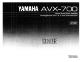Yamaha AVX-700 Bruksanvisning
