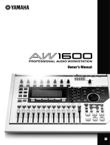Yamaha AW 1600 Användarmanual