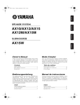 Yamaha AX12 Användarmanual