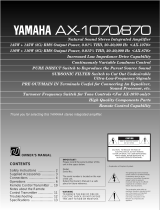 Yamaha AX-1070 Användarmanual