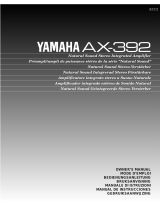 Yamaha AX-392 Användarmanual