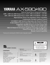 Yamaha AX-490 Användarmanual