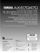 Yamaha AX-470 Användarmanual