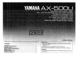 Yamaha AX-500 Bruksanvisning