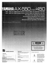 Yamaha AX-550 Bruksanvisning