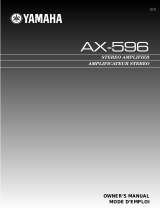 Yamaha AX-596 Användarmanual
