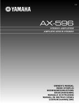 Yamaha AX-596 Bruksanvisning