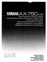 Yamaha AX-750 Bruksanvisning