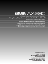 Yamaha AX-890 Användarmanual