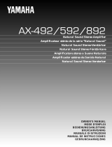 Yamaha AX-892 Bruksanvisning