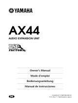 Yamaha AX44 Bruksanvisning