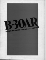 Yamaha B-30AR Bruksanvisning