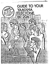 Yamaha BK-5 Bruksanvisning