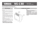 Yamaha NS-C80 Bruksanvisning