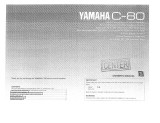 Yamaha C-80 Bruksanvisning