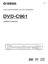 Yamaha DVD-C961 Användarmanual