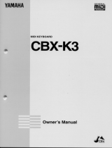 Yamaha CBX-K3 Bruksanvisning