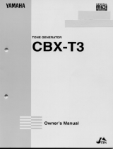 Yamaha CBX-T3 Bruksanvisning