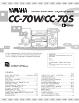 Yamaha CC-70S Användarmanual
