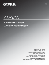 Yamaha CD-S700 Bruksanvisning