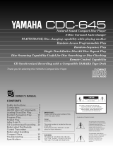Yamaha CDC-645 Bruksanvisning