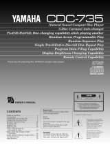 Yamaha CDC-735 Bruksanvisning