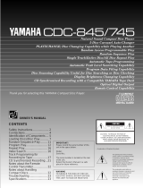 Yamaha CDC-845 Bruksanvisning