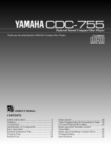 Yamaha CDC-755 Bruksanvisning