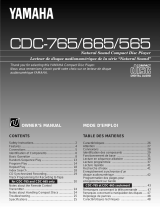 Yamaha CDC-665 Användarmanual