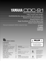 Yamaha CDC-91 Användarmanual