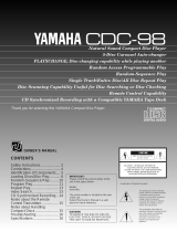 Yamaha CDC-98 Användarmanual