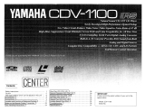 Yamaha CDV-1100 Bruksanvisning