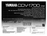 Yamaha CDV-1700 Bruksanvisning