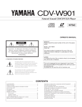 Yamaha CDVW901 Bruksanvisning