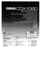 Yamaha CDX1060 Bruksanvisning