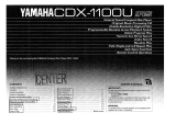 Yamaha CDX-1100U Bruksanvisning