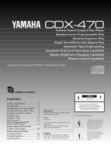 Yamaha YHT-470 Användarmanual