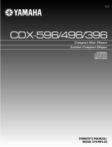 Yamaha CD Player CDX-396 Användarmanual